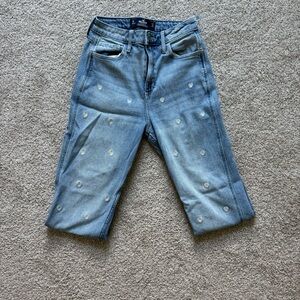 Hollister ultra high rise Jeans with Embroidery